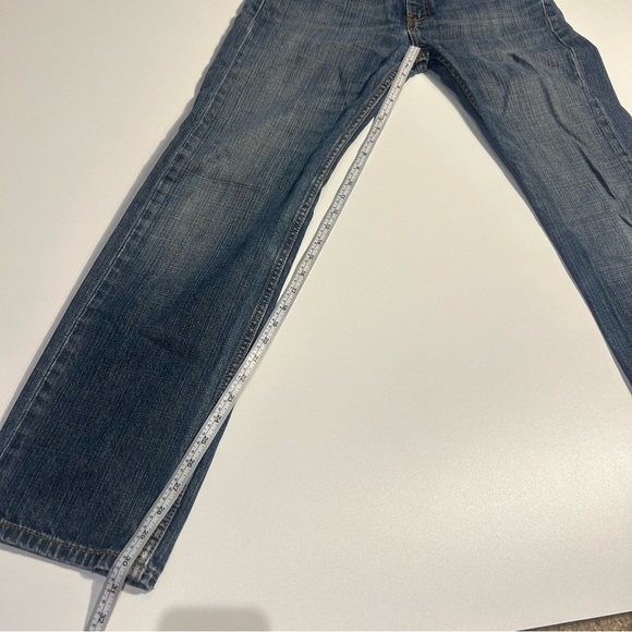 Levi's 505 Straight Leg Mid Rise Medium Wash Jeans 30W 32L - Picture 16 of 16